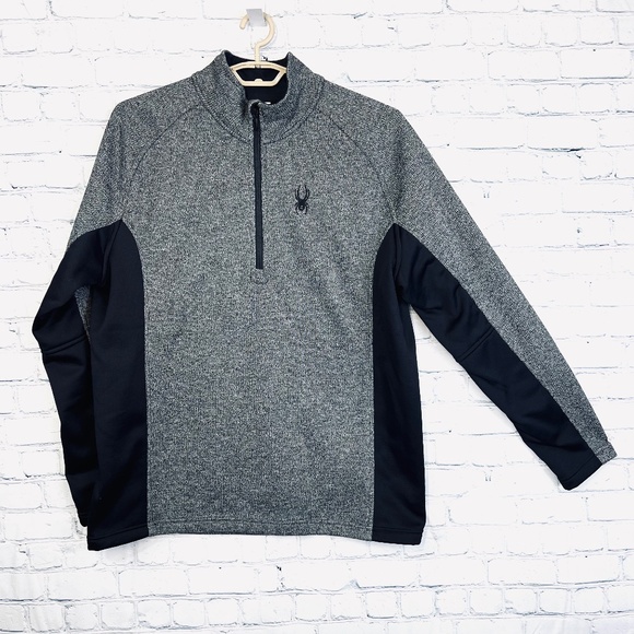 Spyder Other - |•SPYDER•| Heather Grey and Black Fleece Lined Pullover XXL